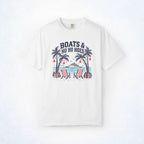 Boats & Ho Ho Hoes Tropical Christmas Cruise Tee