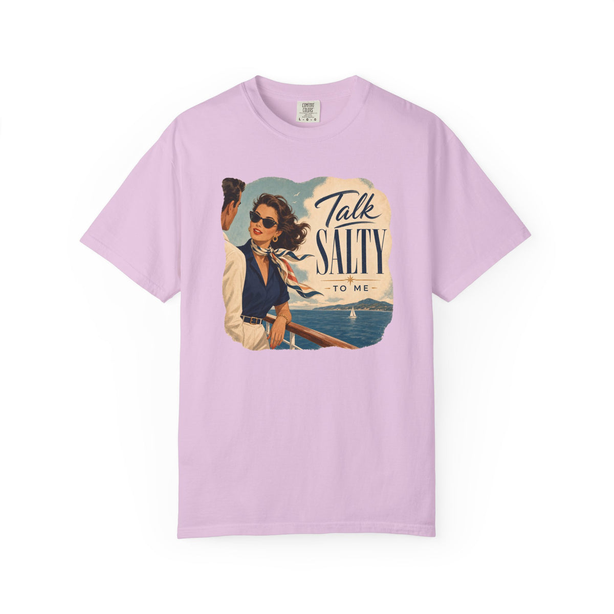 Talk Salty to Me Vintage Poster Cruise Tee
