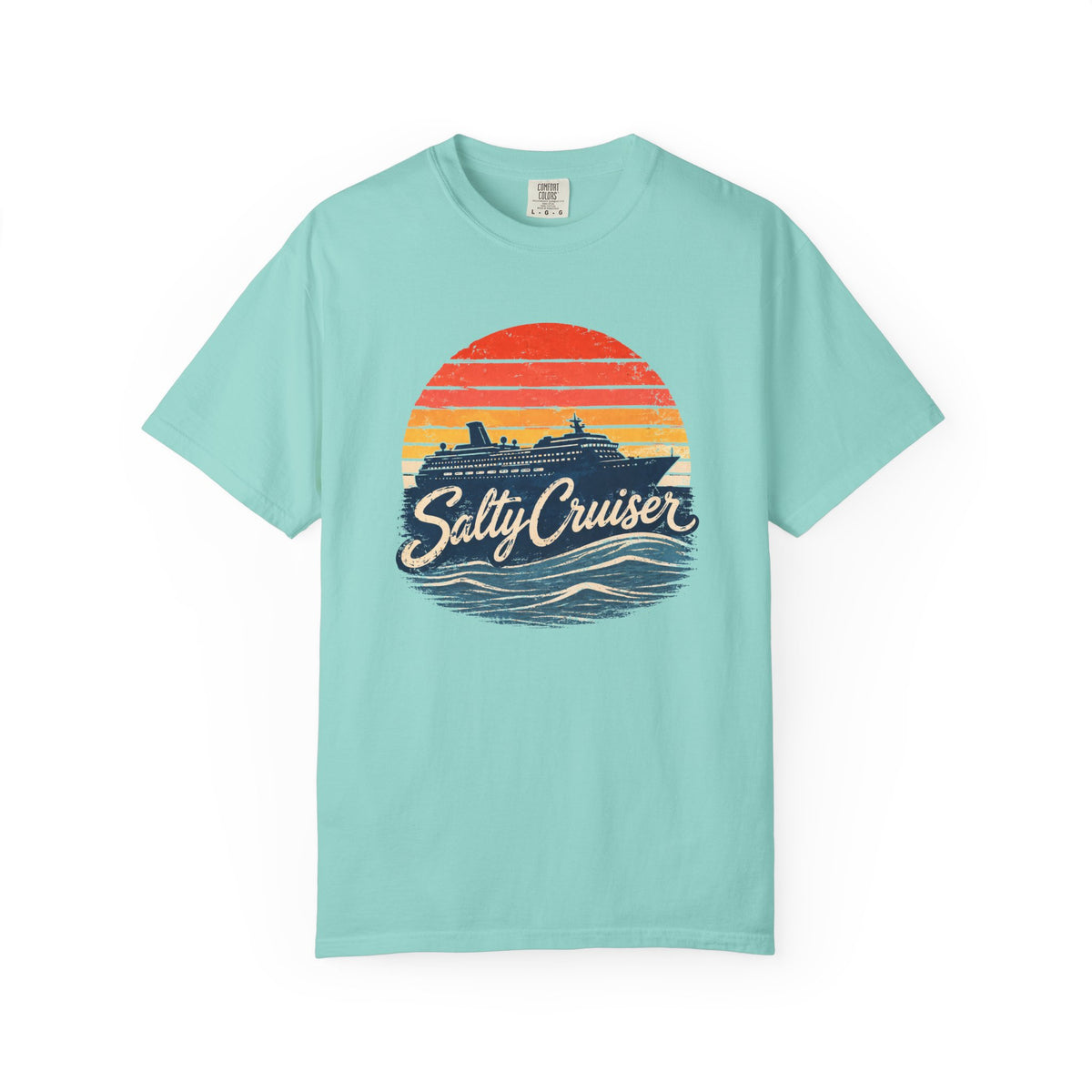 Salty Cruiser Retro Sunset Cruise Tee