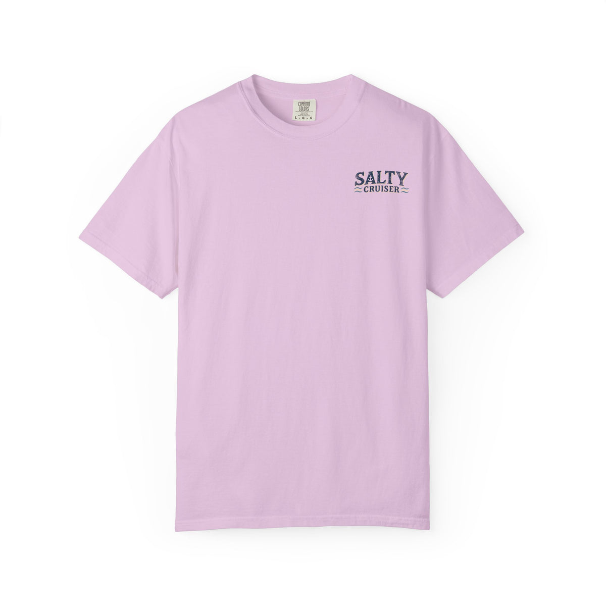 Salty Cruiser Sunset Cruise Front and Back Tee