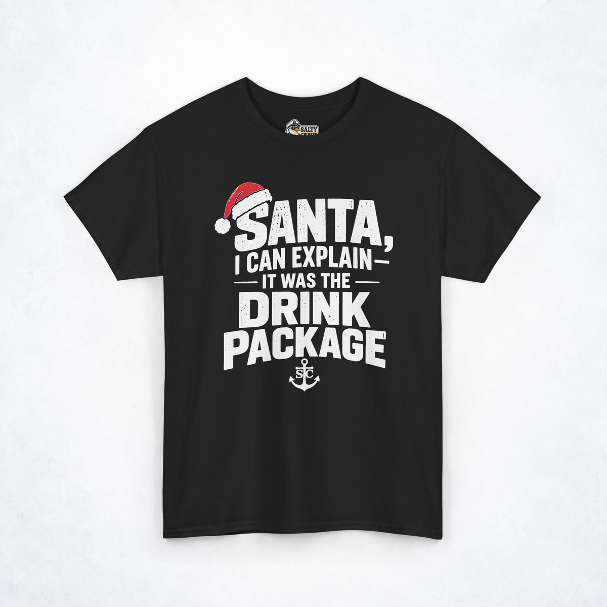 Santa, I Can Explain Drink Package Christmas Tee