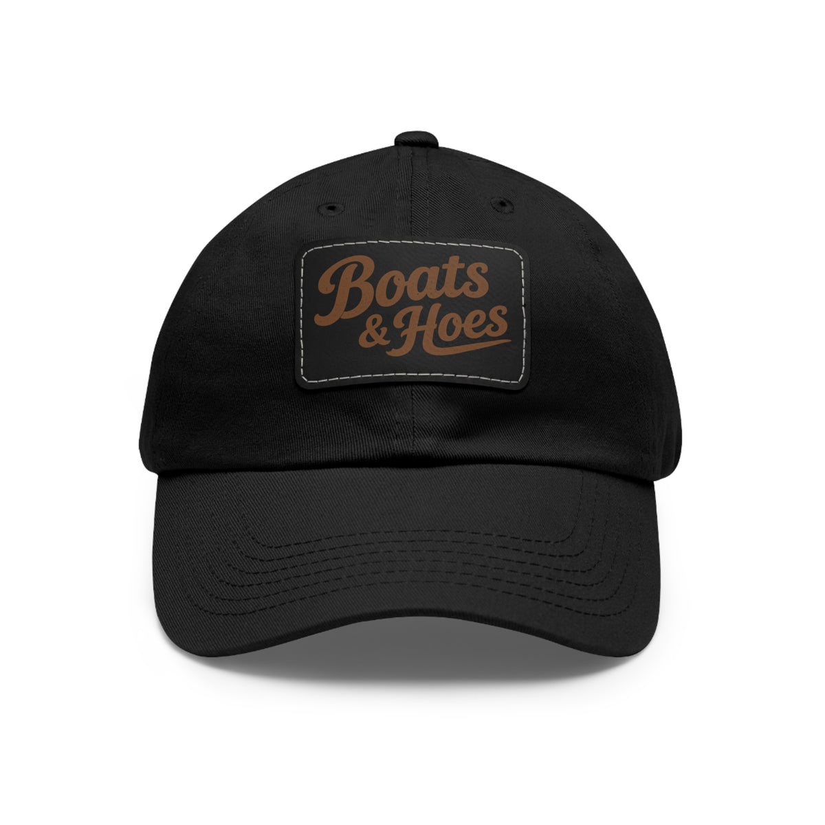 Boats & Hoes Leather Patch Dad Hat