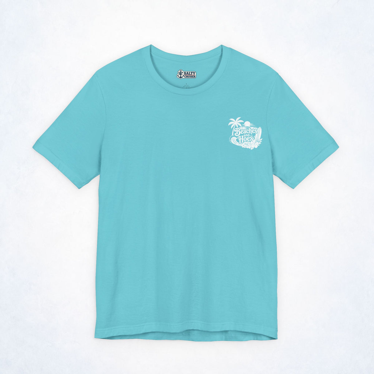 Beaches & Hoes Tropical Front & Back Tee