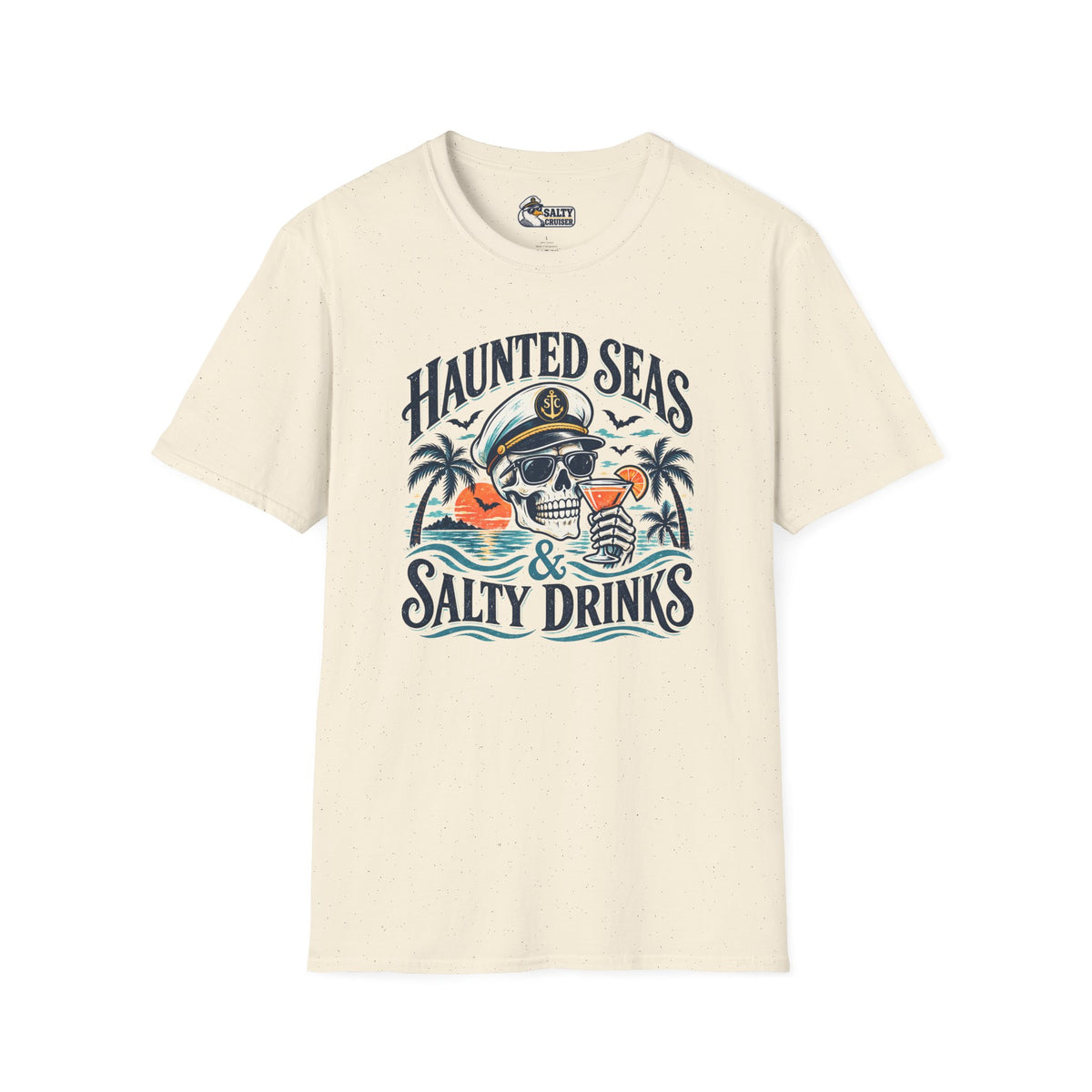 Haunted Seas & Salty Drinks Halloween Cruise Tee