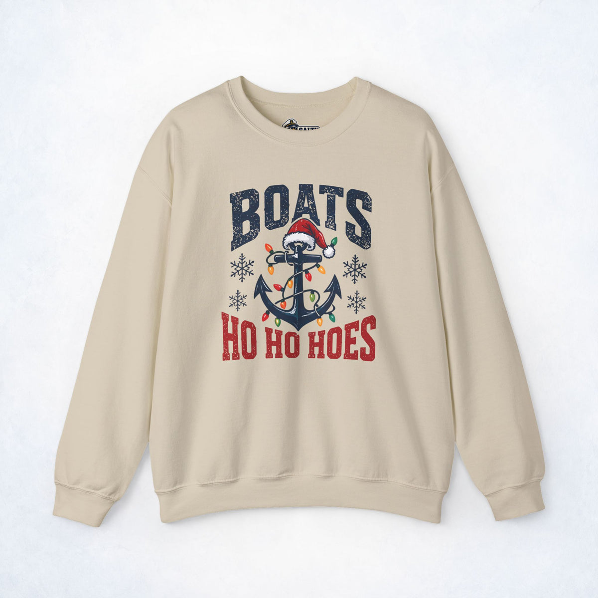 Boats & Ho Ho Hoes Nautical Christmas Sweatshirt