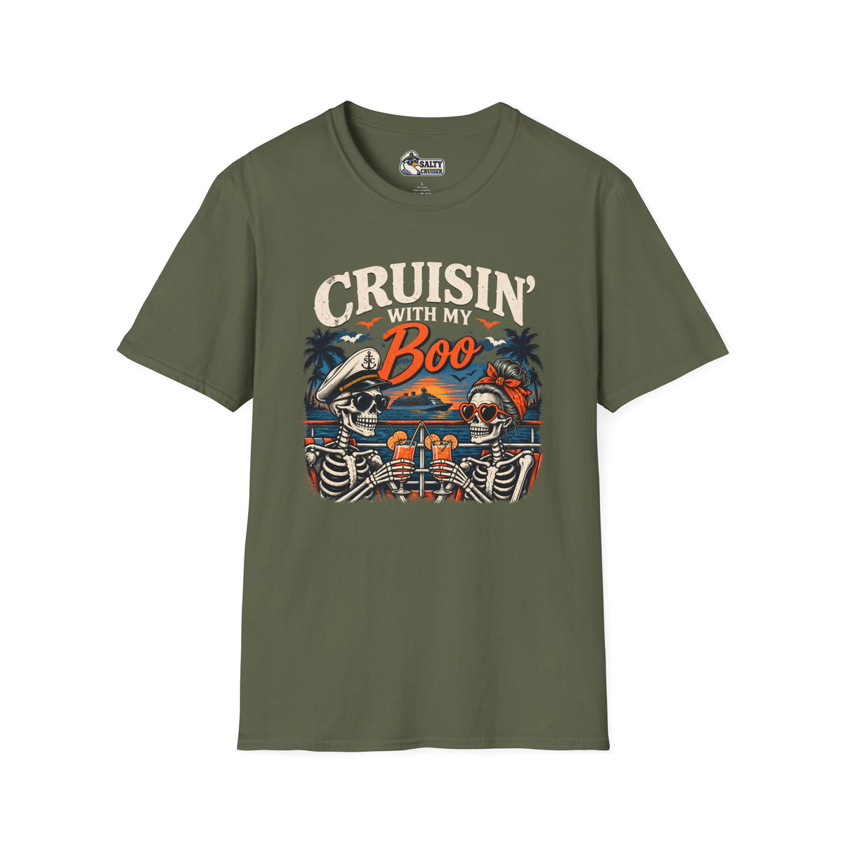 Cruisin’ With My Boo Halloween Cruise Tee