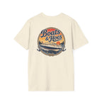 Boats and Hoes Speedboat Front and Back Tee