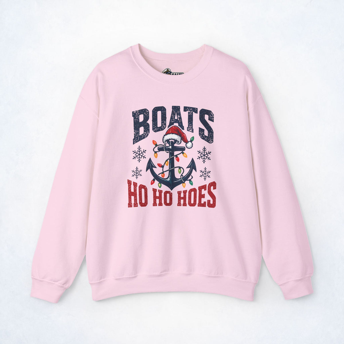 Boats & Ho Ho Hoes Nautical Christmas Sweatshirt