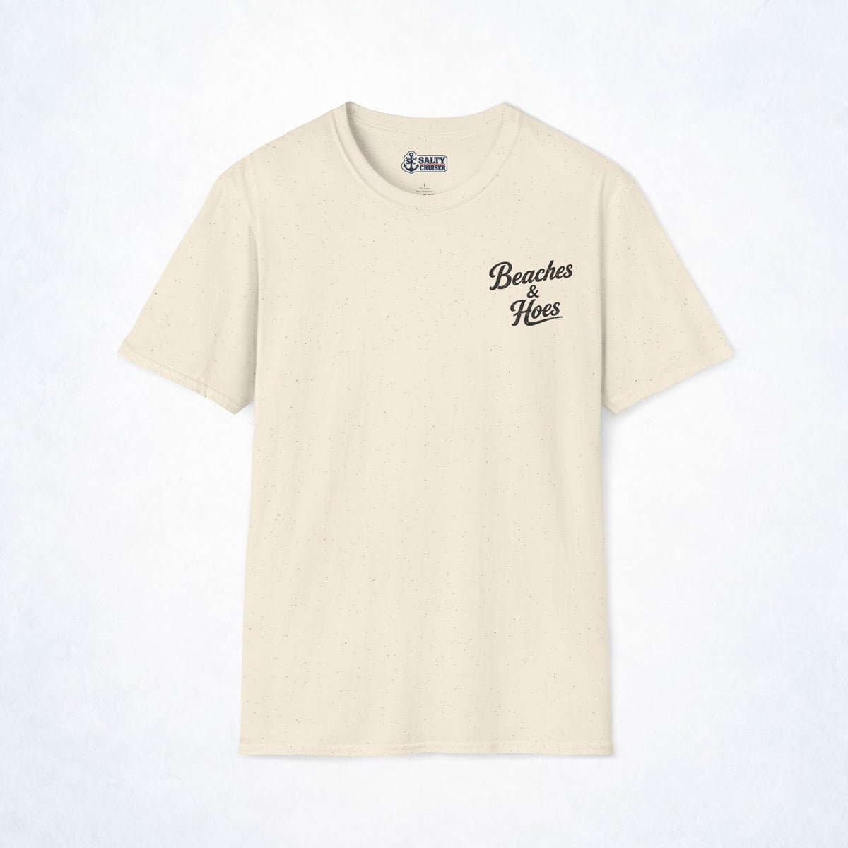 Beaches & Hoes Retro Sunset Front & Back Tee