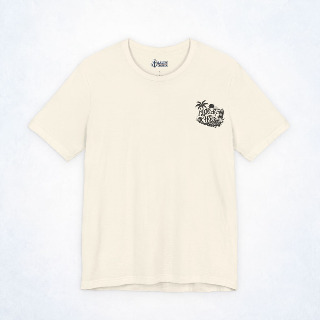 Beaches & Hoes Tropical Front & Back Tee