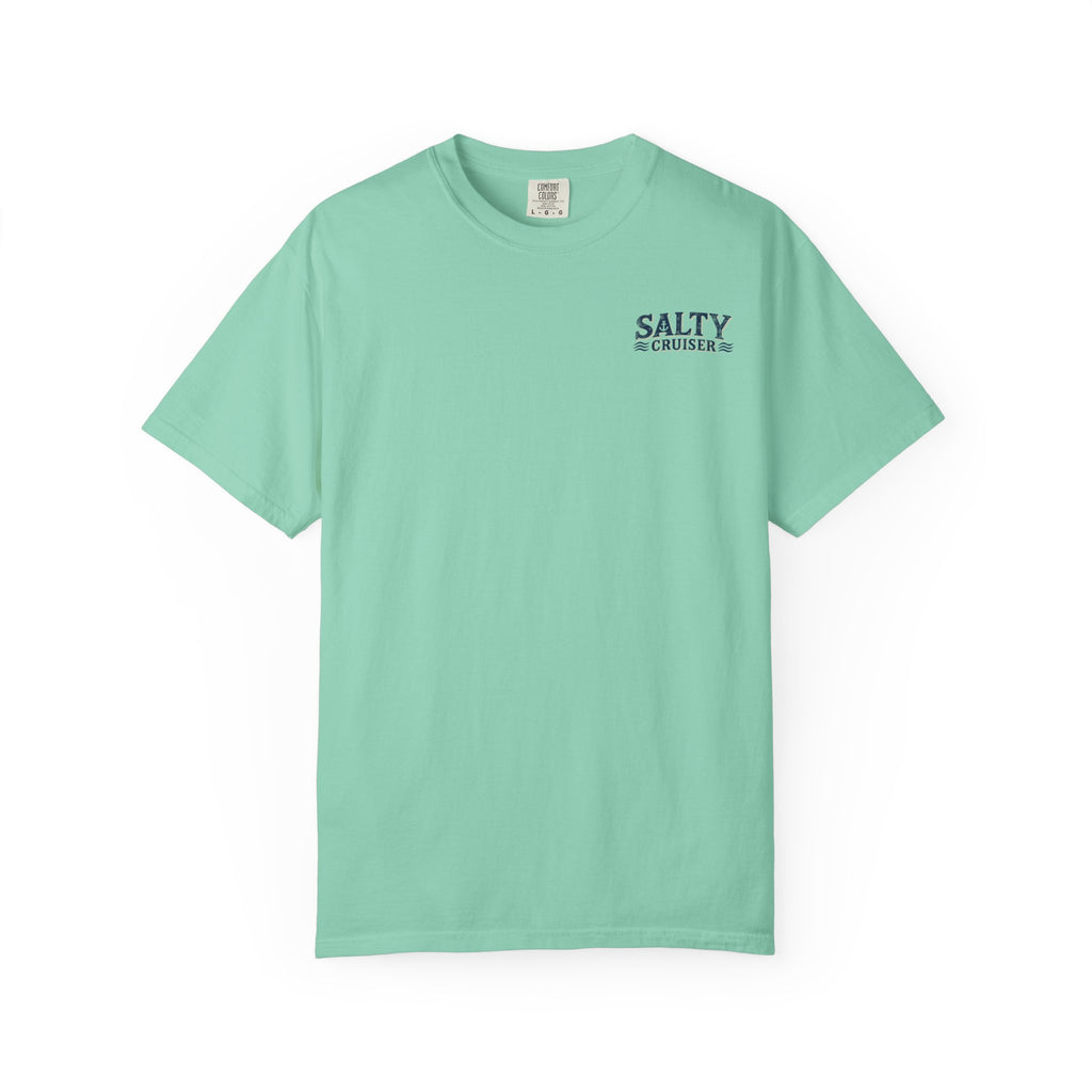 Salty Cruiser Retro Sunset Front and Back Tee