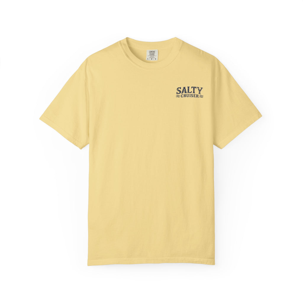 Salty Cruiser Retro Sunset Front and Back Tee