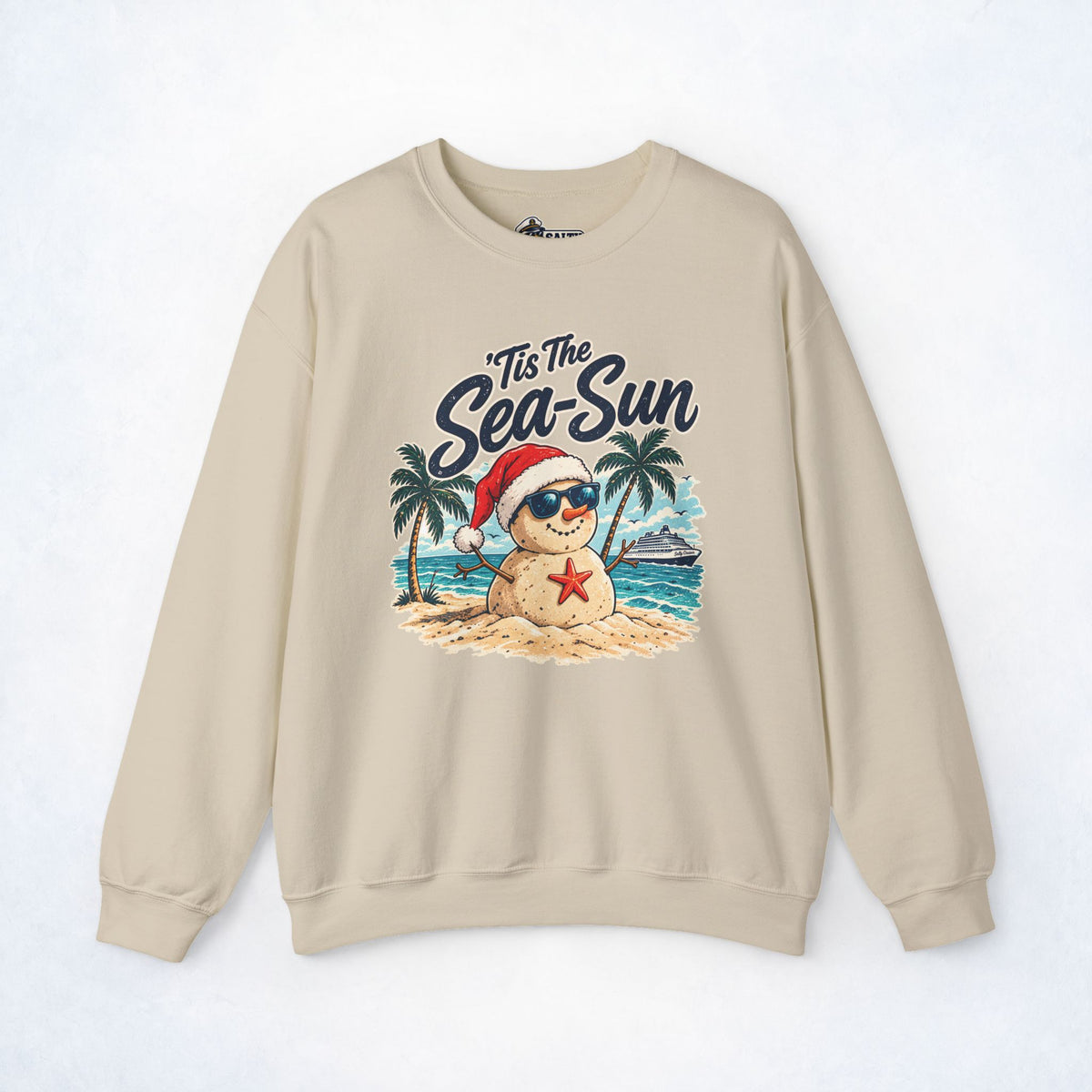 ’Tis the Sea-Sun Christmas Cruise Sweatshirt