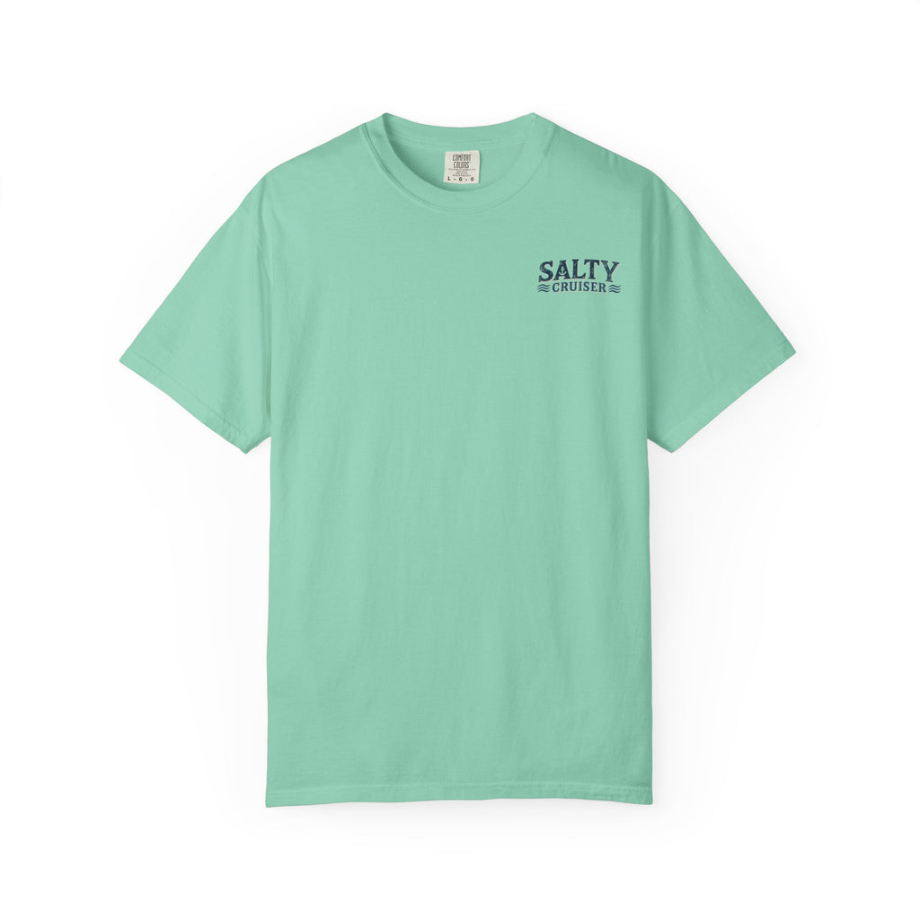 Salty Cruiser Ocean Sunset Front and Back Tee