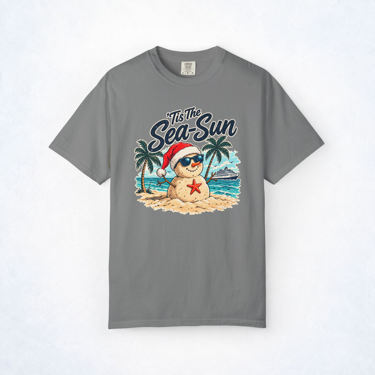 ’Tis the Sea-Sun Tropical Christmas Cruise Tee