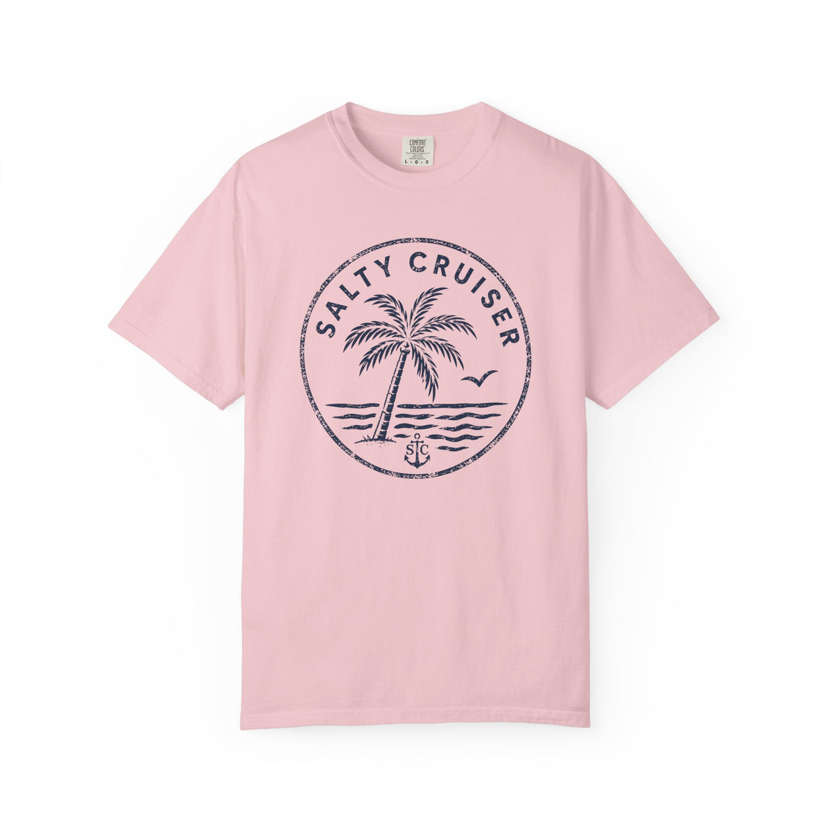 Salty Cruiser Coastal Palm Badge Tee