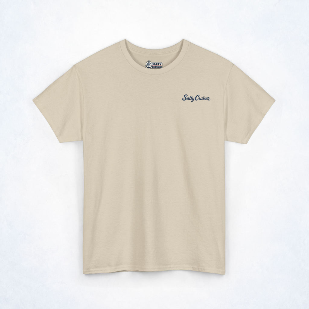 Salty Cruiser Tropical Pier Front and Back Tee