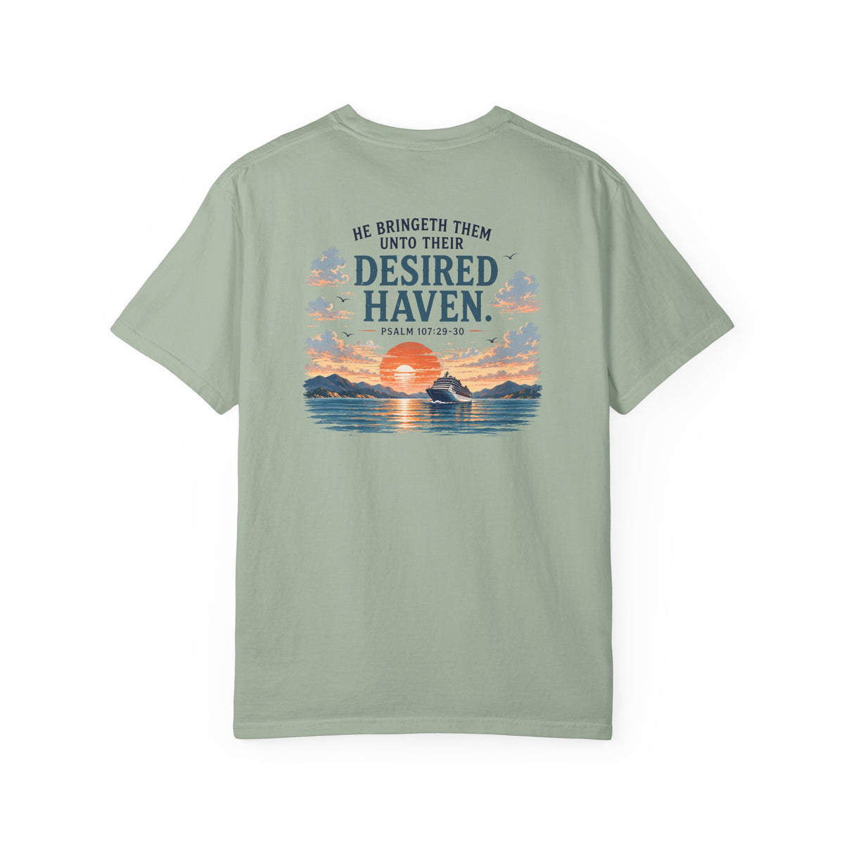 Desired Haven, Psalm 107:29–30, Front and Back
