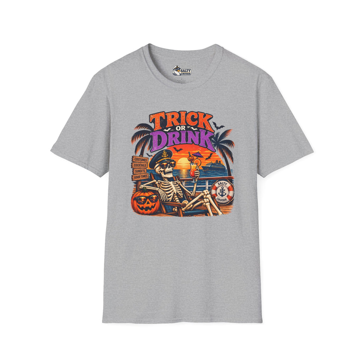 Trick or Drink Halloween Cruise Tee