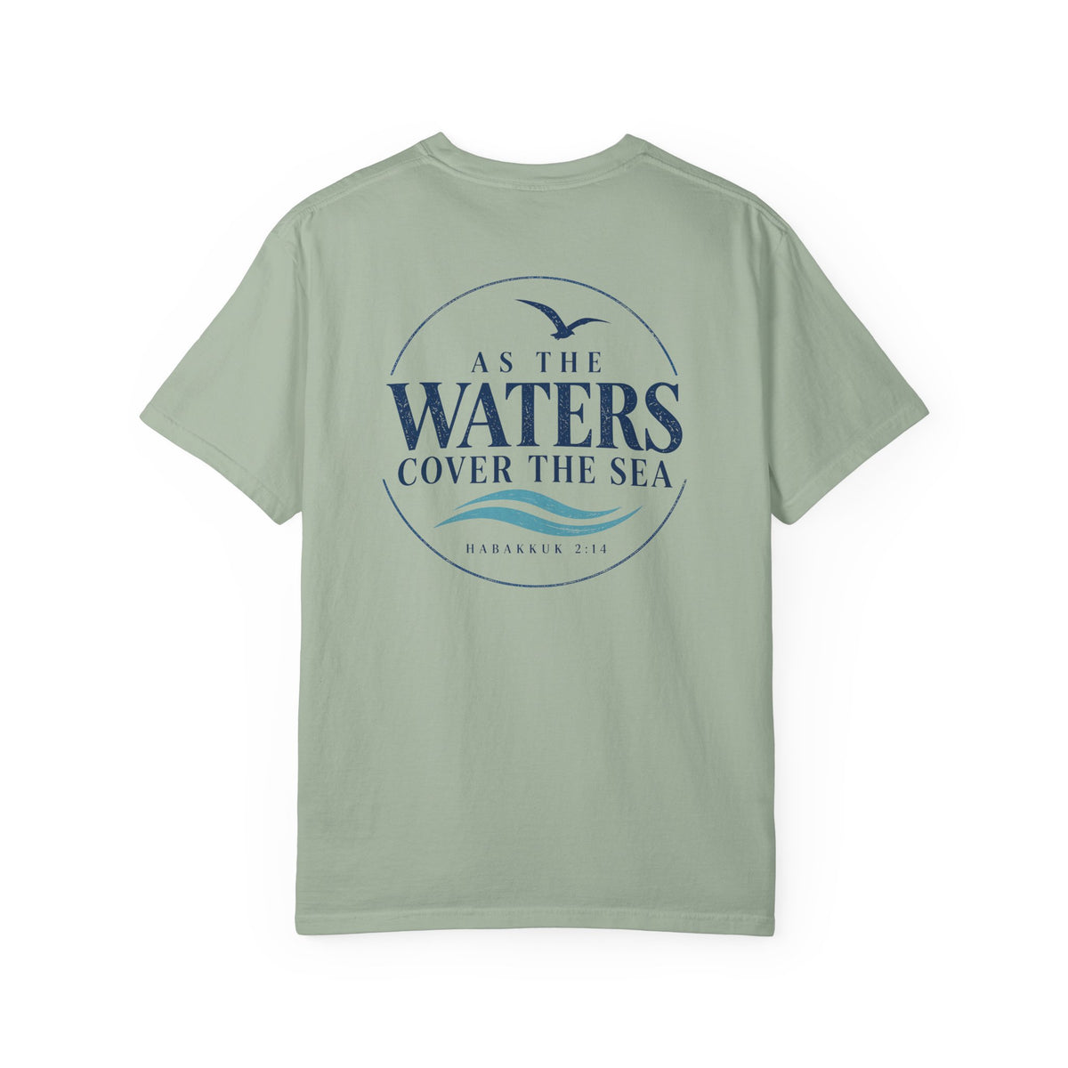 As the Waters Cover the Sea, Habakkuk 2:14, Front and Back
