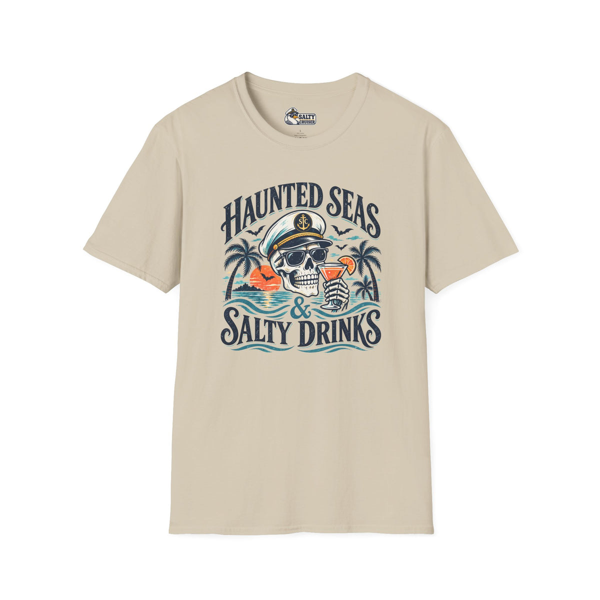 Haunted Seas & Salty Drinks Halloween Cruise Tee