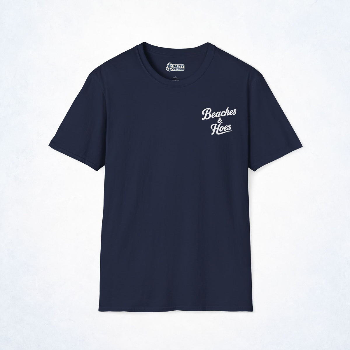 Beaches & Hoes Retro Sunset Front & Back Tee