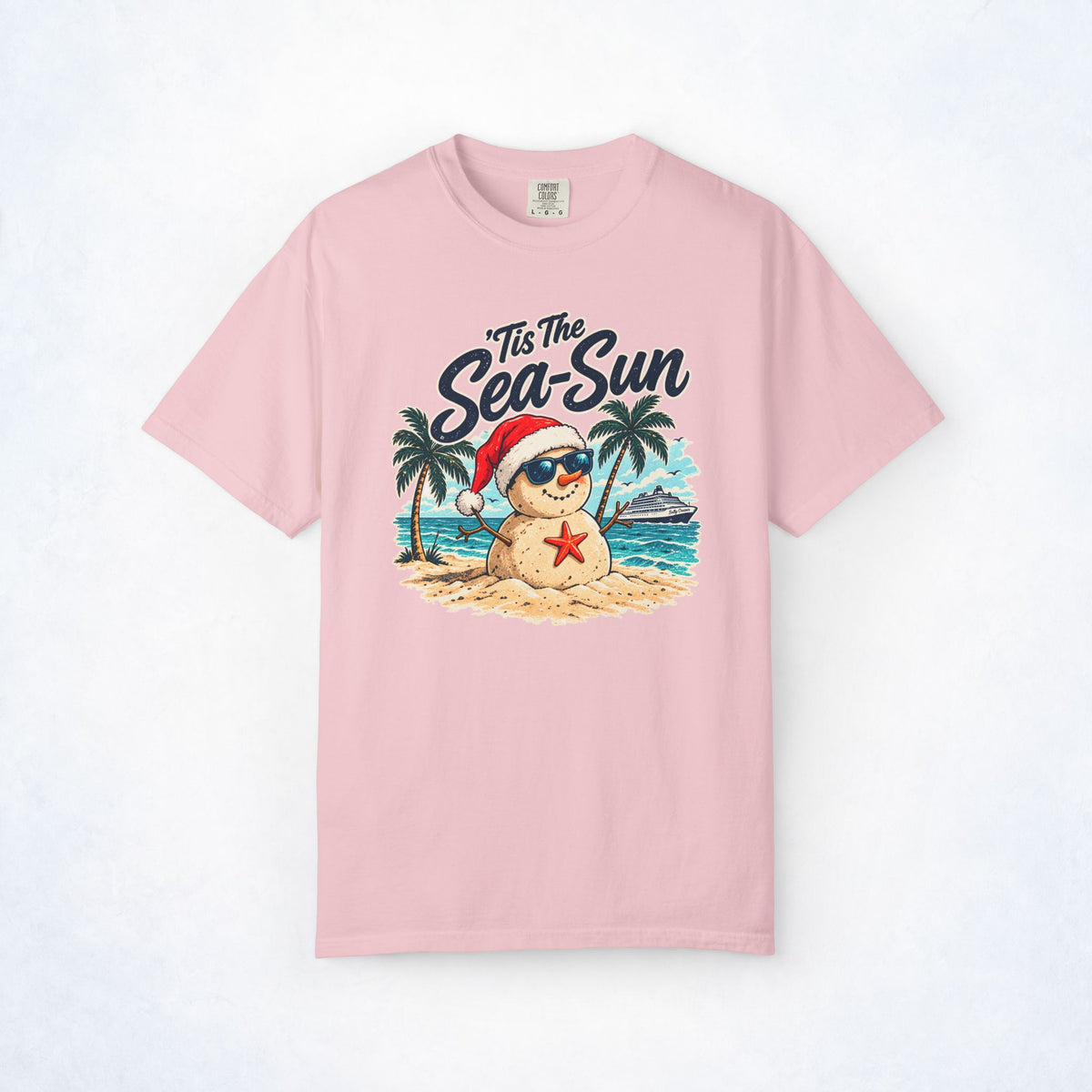 ’Tis the Sea-Sun Tropical Christmas Cruise Tee
