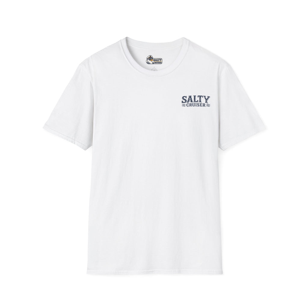 All Aboard Means All Aboard Pier Runner Front and Back Cruise Tee