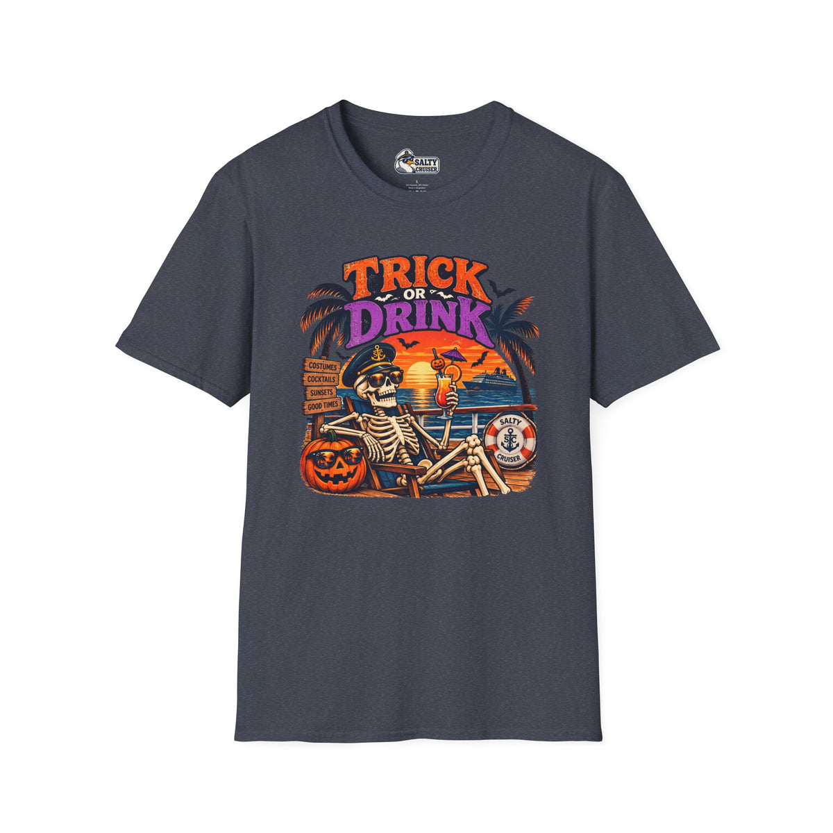 Trick or Drink Halloween Cruise Tee