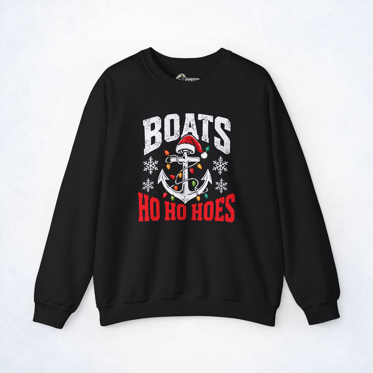 Boats & Ho Ho Hoes Nautical Christmas Sweatshirt