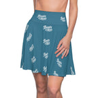 Boats & Hoes Sea Blue Skater Skirt