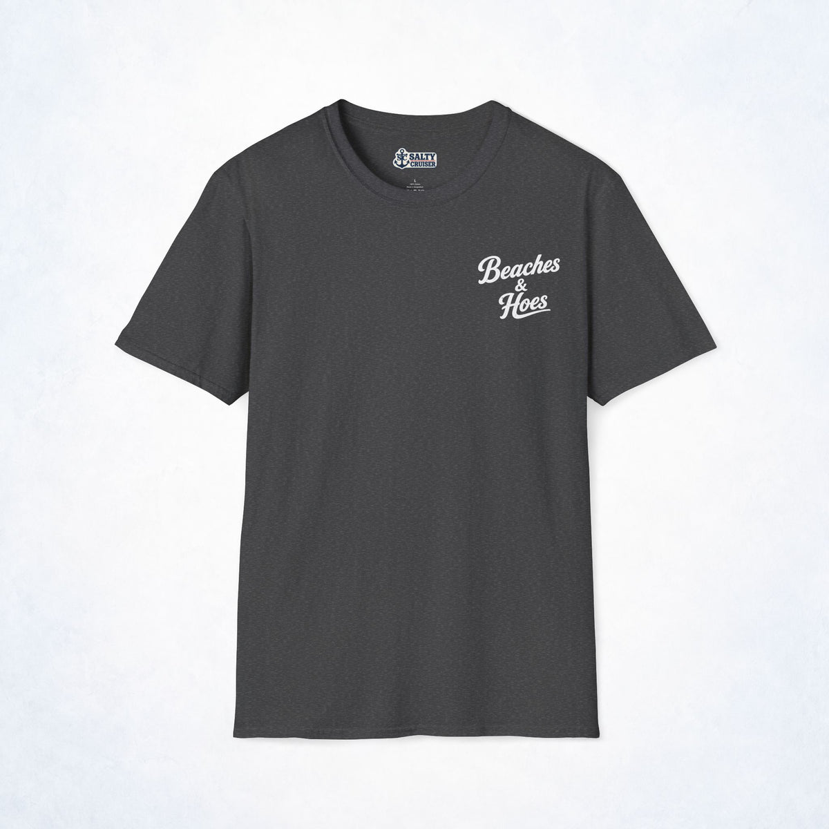 Beaches & Hoes Retro Sunset Front & Back Tee