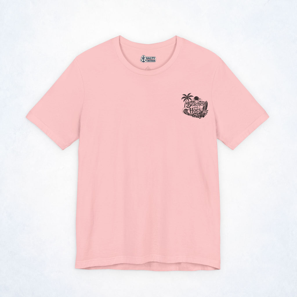 Beaches & Hoes Tropical Front & Back Tee