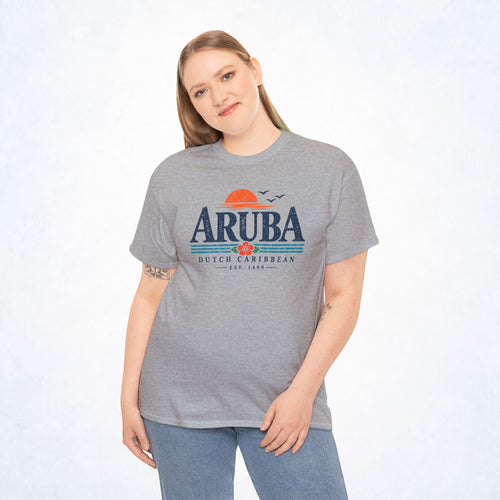 Aruba Dutch Caribbean Retro Cruise Tee