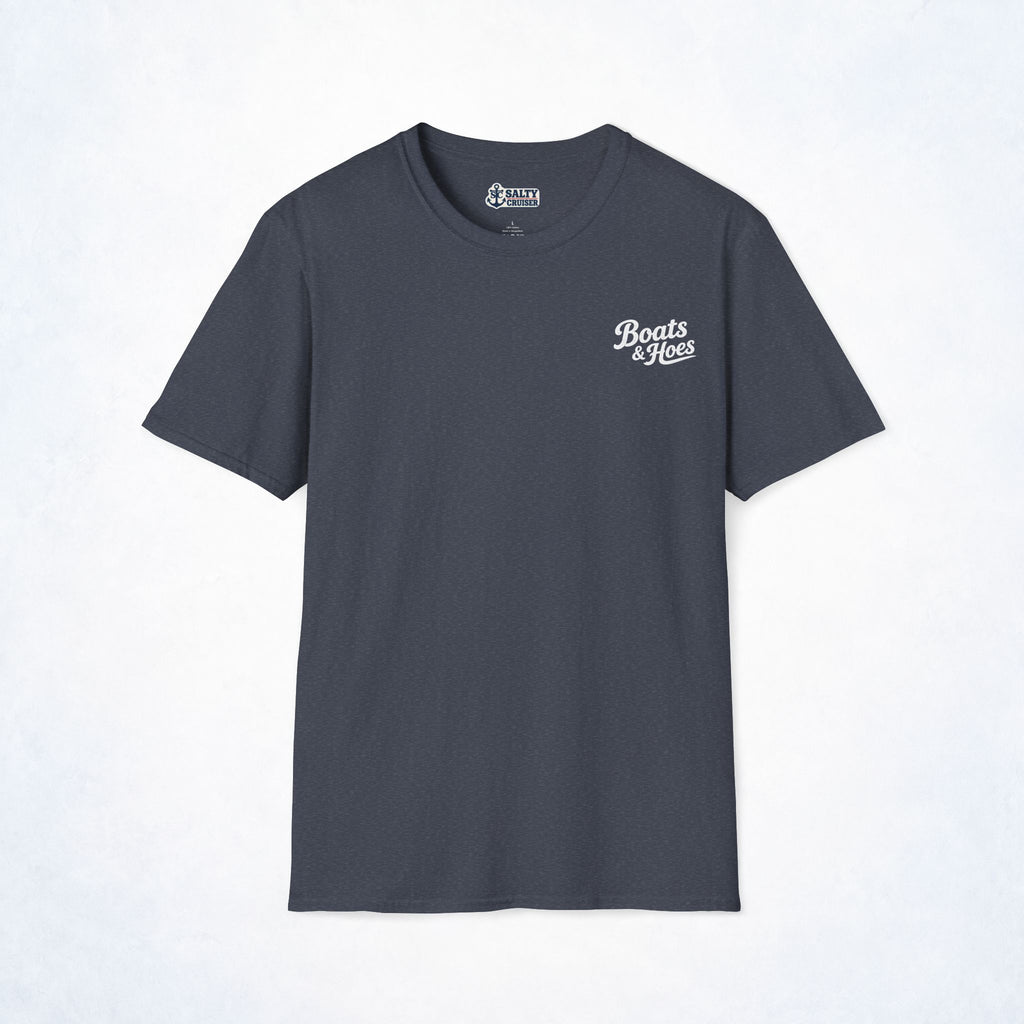 Boats & Hoes Carnival Wine Mixer Front and Back Tee