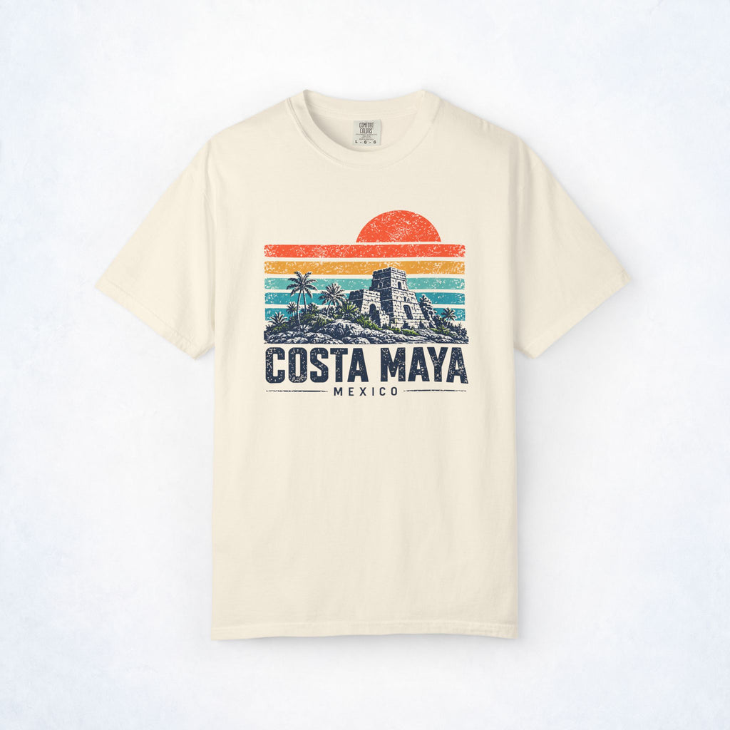 Costa Maya Mexico Ruins Retro Cruise Tee