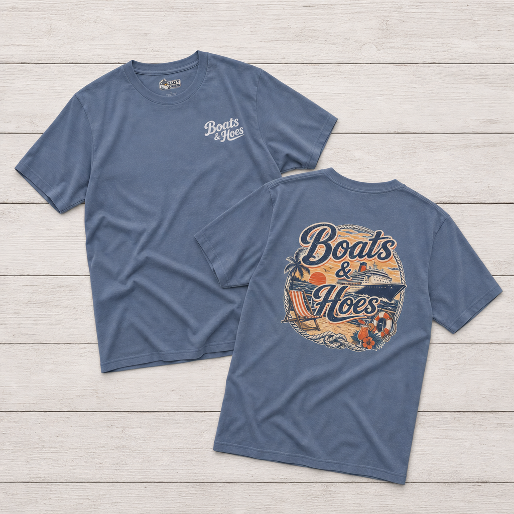 Boats and Hoes Tropical Cruise Tee