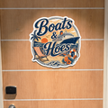 Boats and Hoes Cruise Cabin Door Magnet
