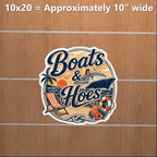 Boats and Hoes Cruise Cabin Door Magnet