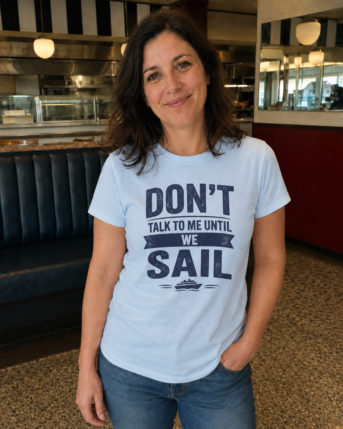 Don't Talk to Me Until We Sail Cruise Tee