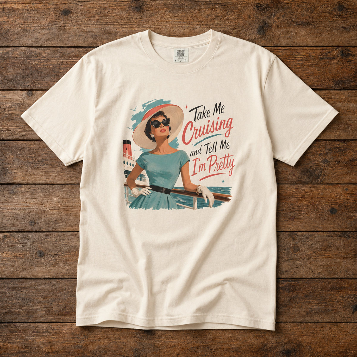 Take Me Cruising and Tell Me I'm Pretty Vintage Poster Tee