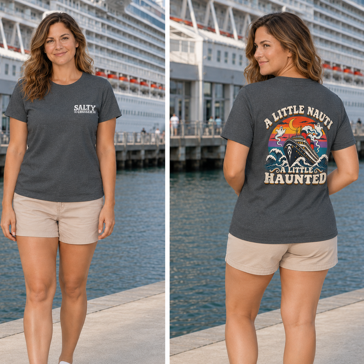 A Little Nauti A Little Haunted, Front and Back