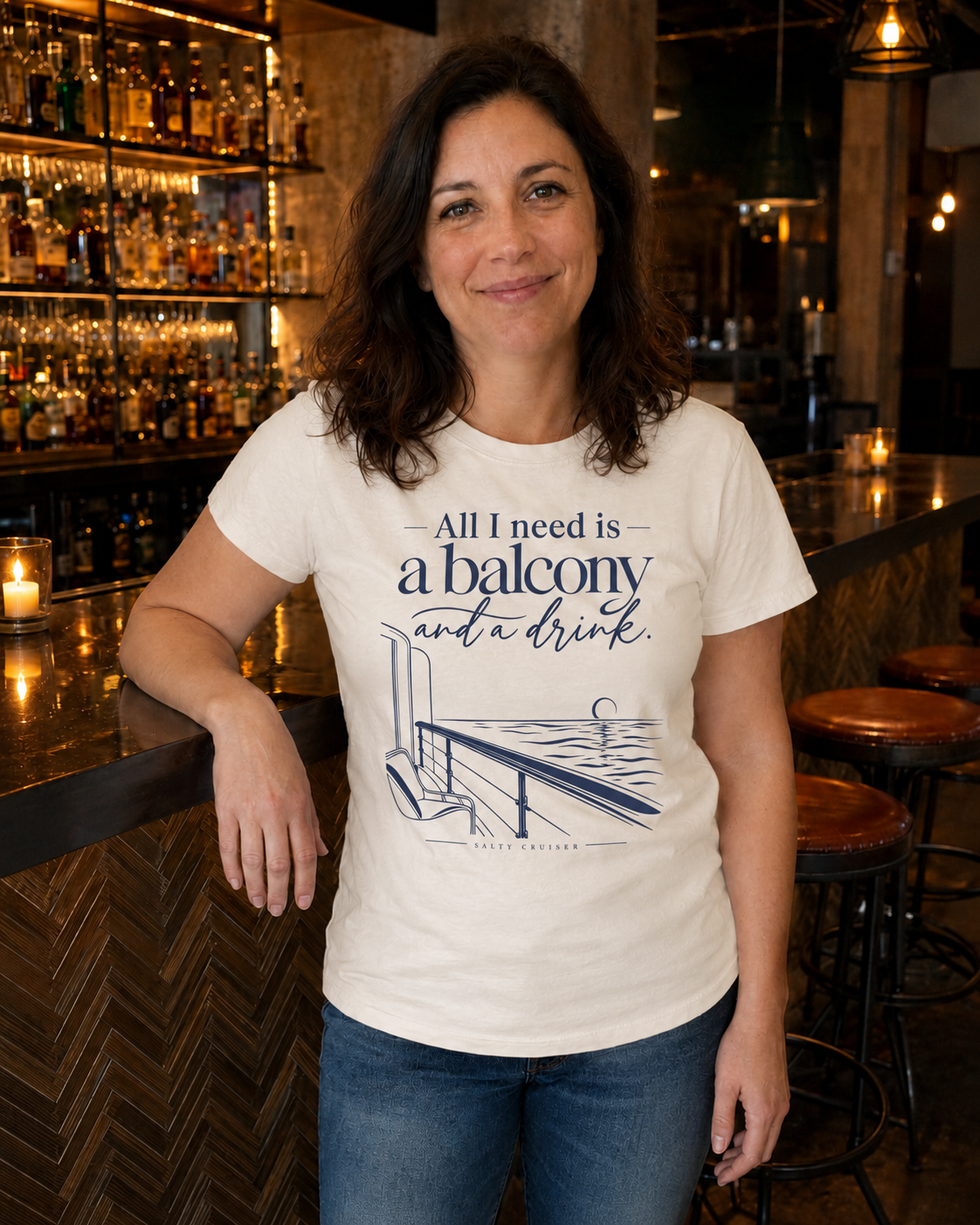 All I Need Is a Balcony and a Drink Cruise Tee