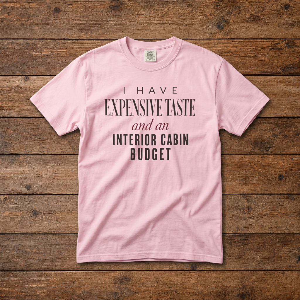 Expensive Taste Interior Cabin Budget Cruise Tee