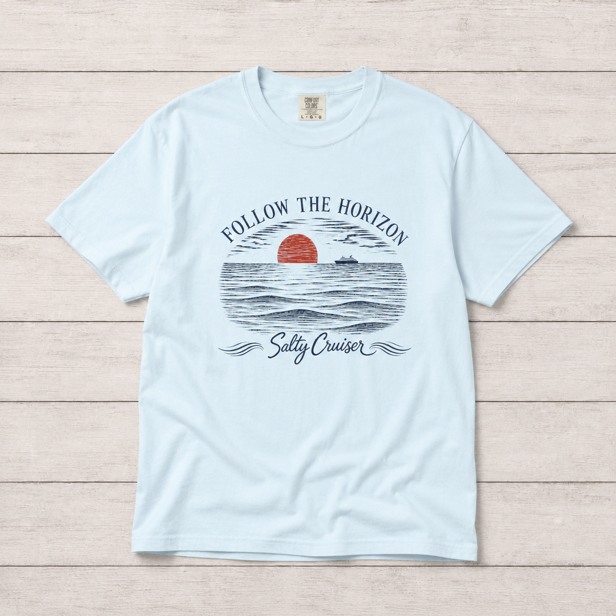 Follow the Horizon Coastal Cruise Tee