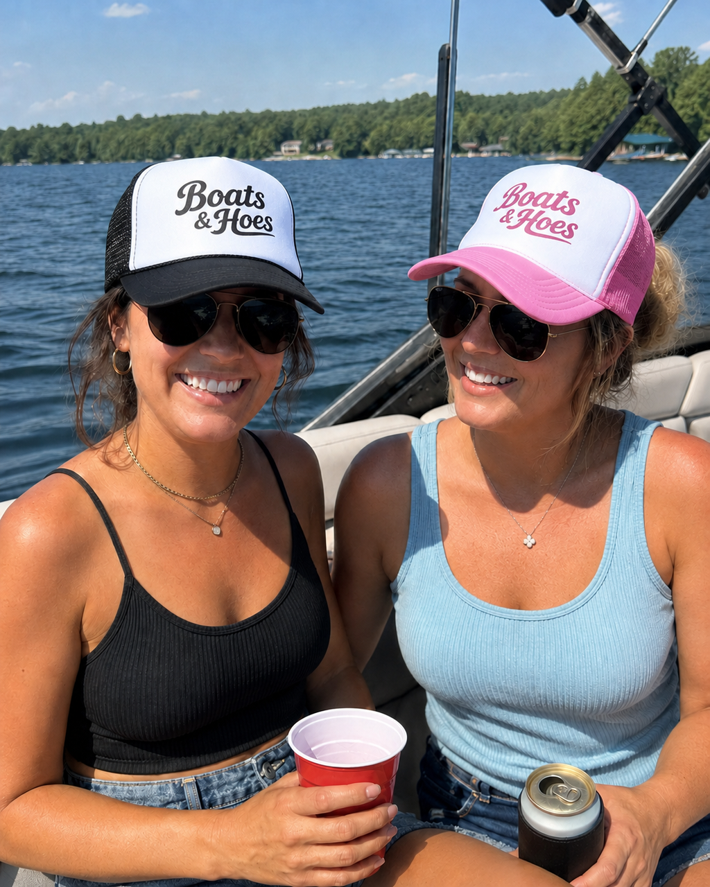 Boats and Hoes Retro Foam Trucker Hat