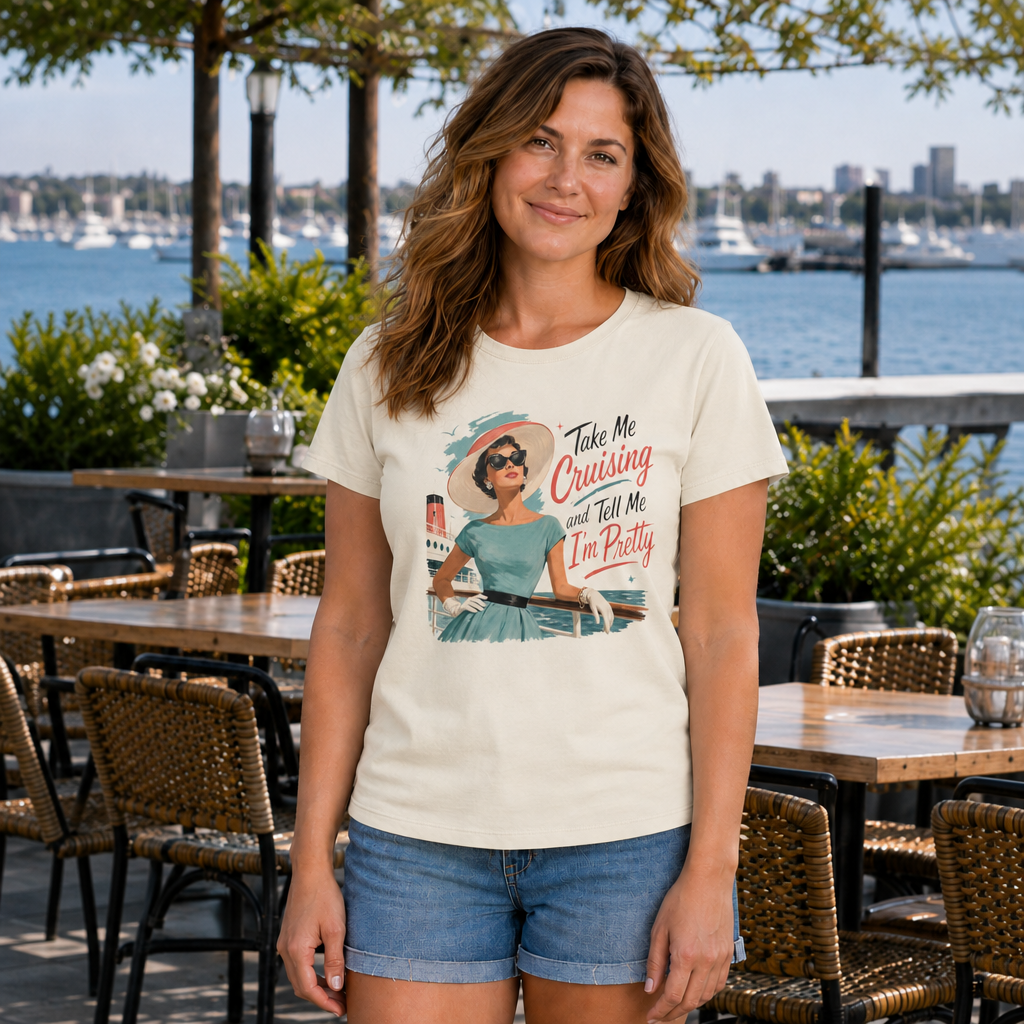 Take Me Cruising and Tell Me I'm Pretty Vintage Poster Tee