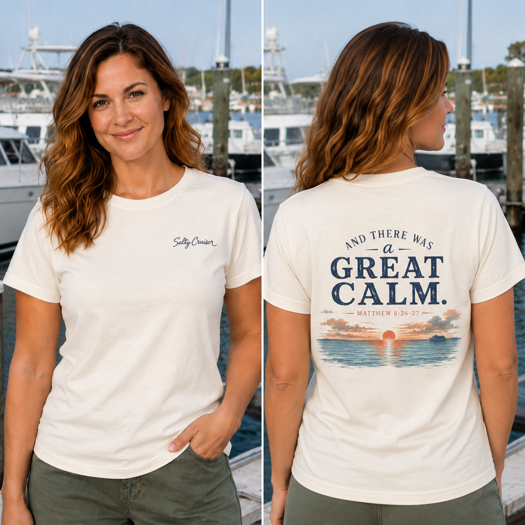 And There Was a Great Calm, Matthew 8:26-27, Front and Back