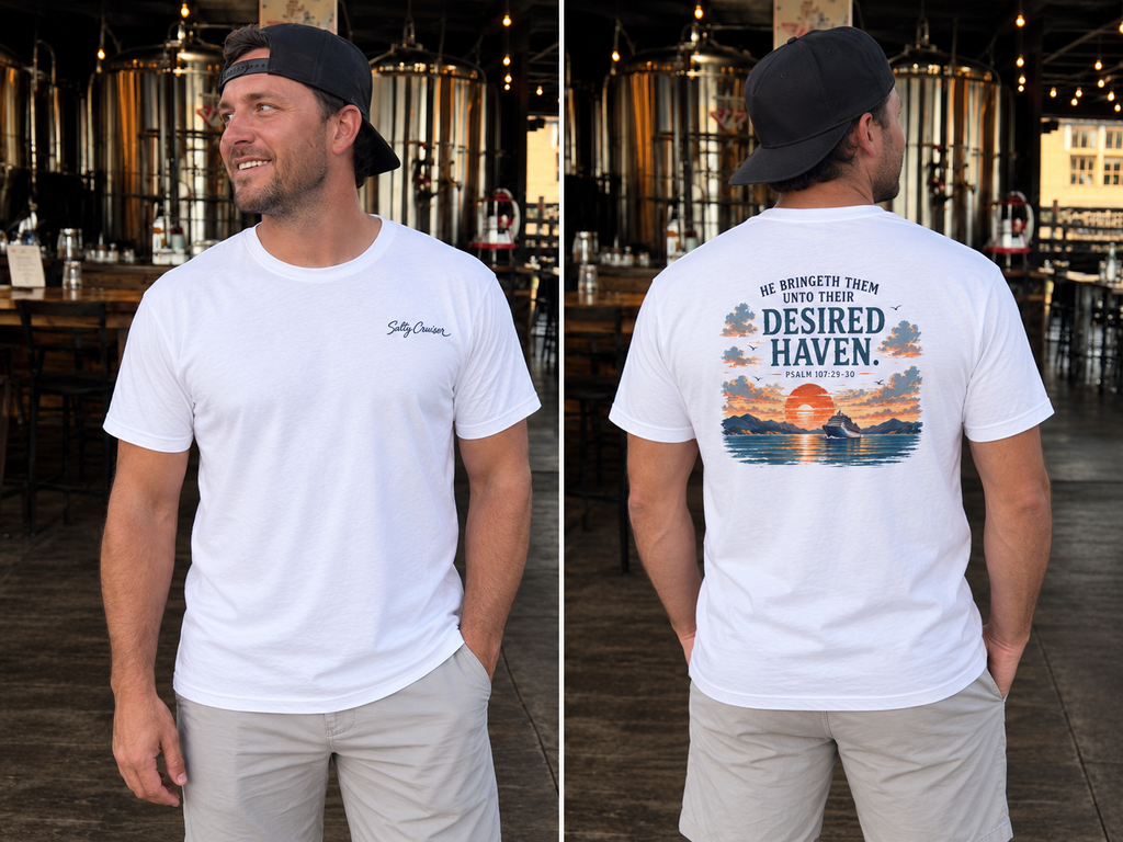 Desired Haven, Psalm 107:29–30, Front and Back