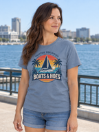 Boats & Hoes Vintage Sailboat Tee